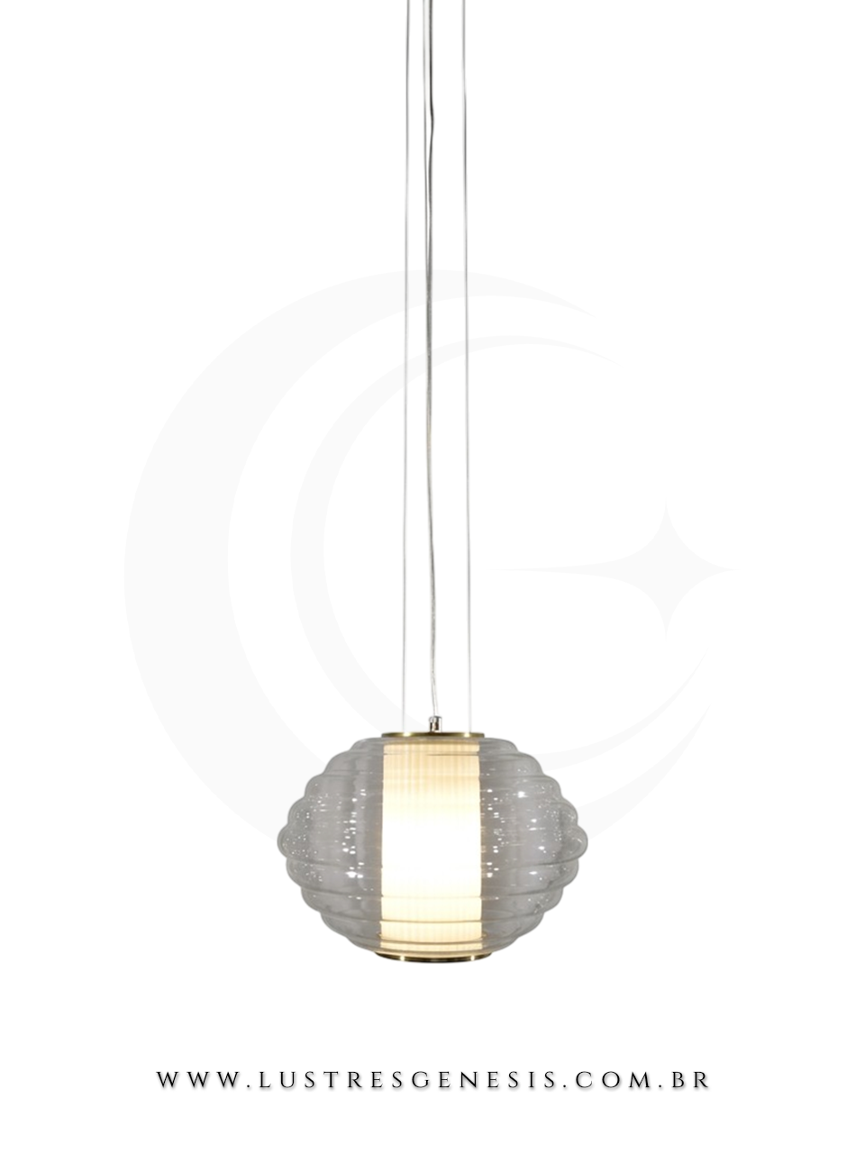 Pendente Metal Bronze e Vidro Transparente Ø30x20cm Soquete E27 Cabo 2m, Cabeceira de Cama, Banheiro, Lavabo, Bancada de Cozinha